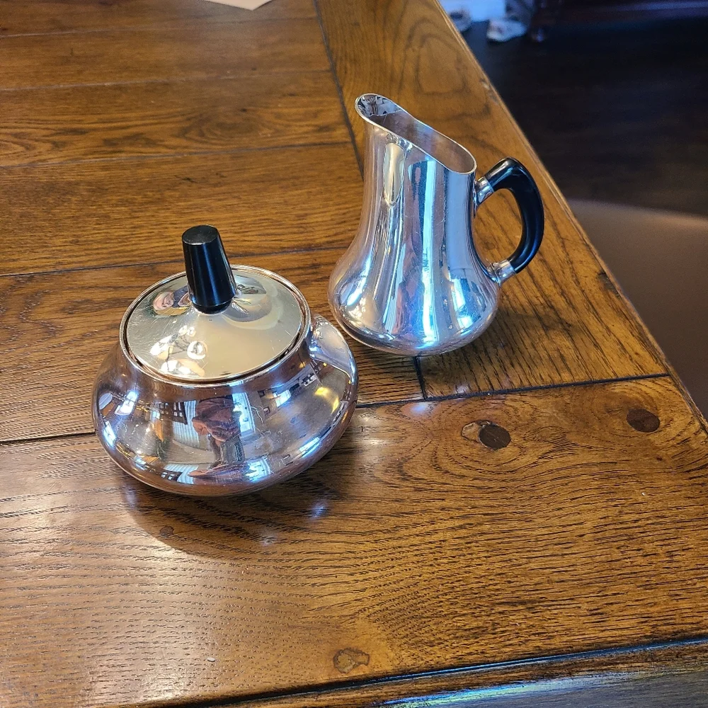 Cohr Hans Peter Jacobsen 1950s creamer and sugar set